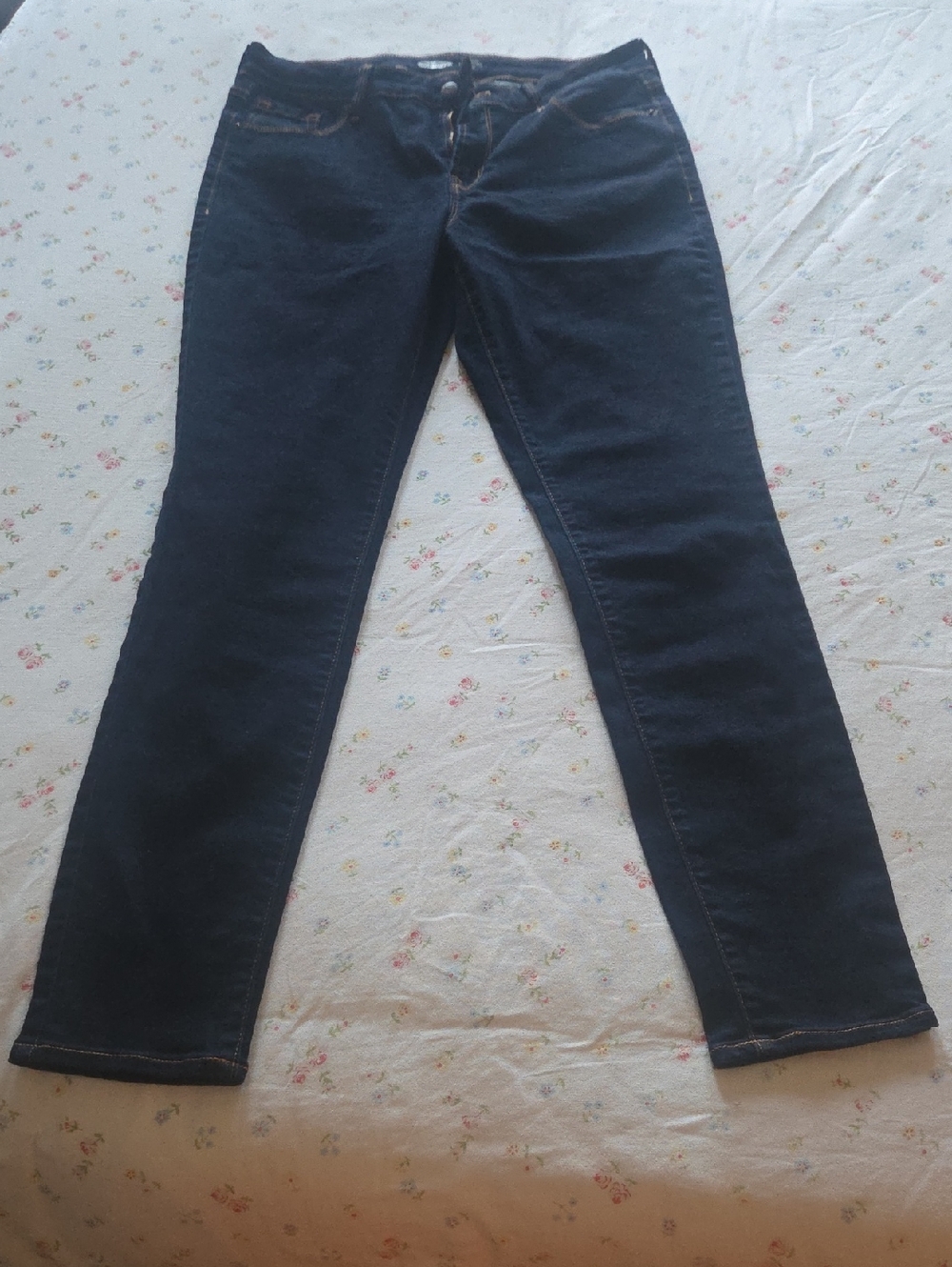 Rockstar Superskinny Old Navy Women's Straight Leg Jeans - Dark Blue